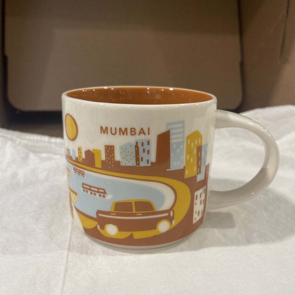 Starbucks Mumbai You Are Here Coffee‎ Mug 14 Oz 2017 Cup, Collectible, Limited